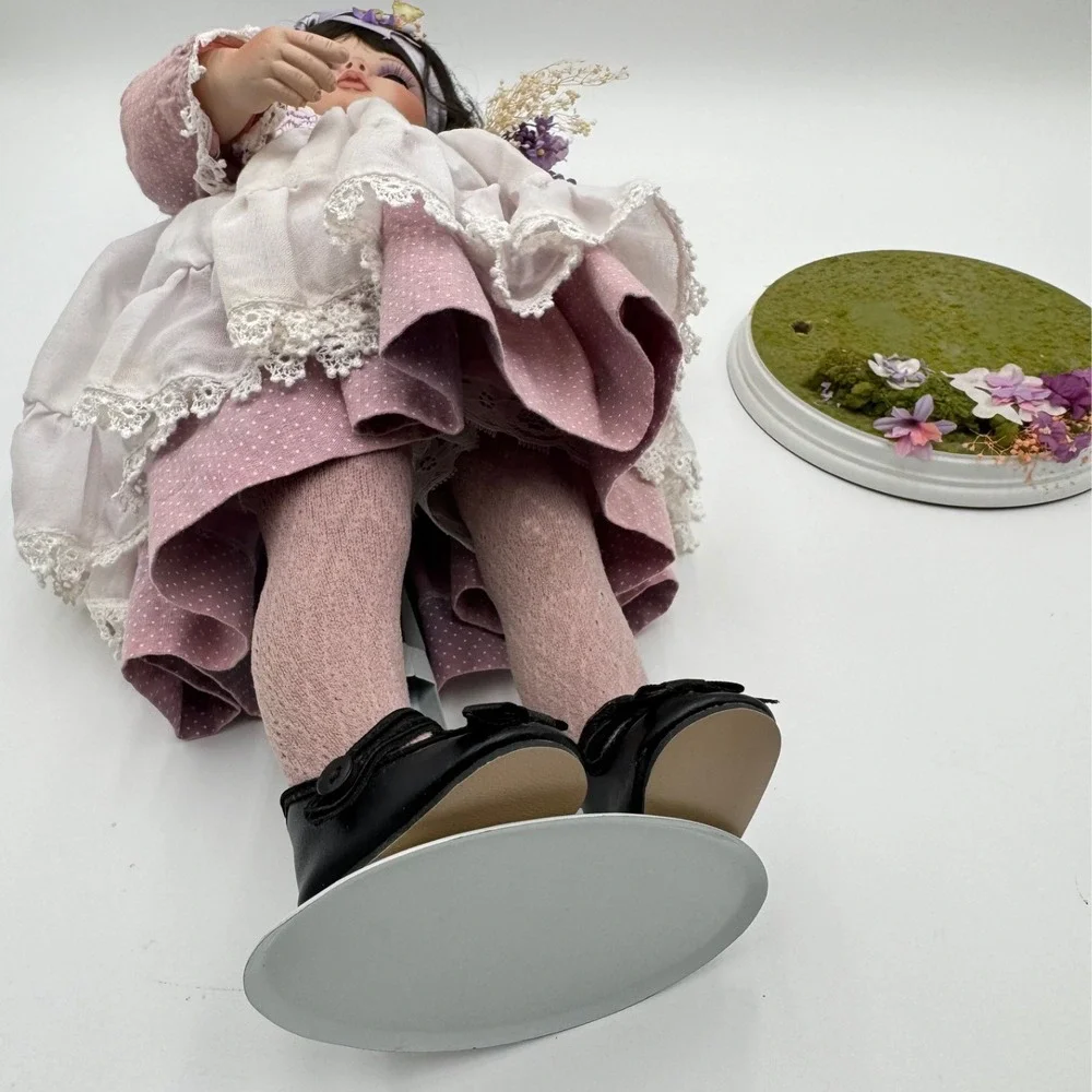 Vintage Kay McKee Shy Violet Porcelain Doll Hamilton Collection 1991 w/ Box Auth